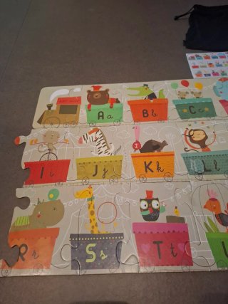 Puzzle infantil abecedario con animales