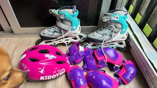 Patines en línea Oxelo y equipo de protección