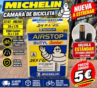 Cámara de Bicicleta Michelin Airstop 24x1.75