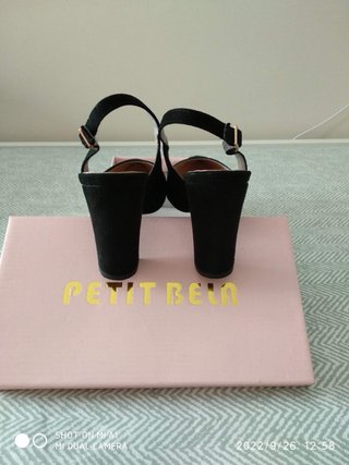 Tacones U negros talla 38