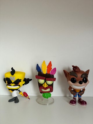 Set de 3 Figuras Funko Pop Crash Bandicoot