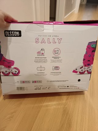 Patines en línea rosas para niña