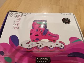 Patines en línea rosas para niña
