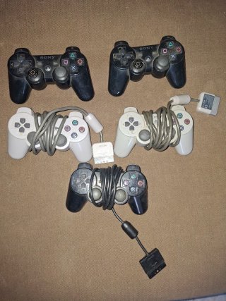 Lote de 5 Mandos Sony PlayStation   ( Completo )