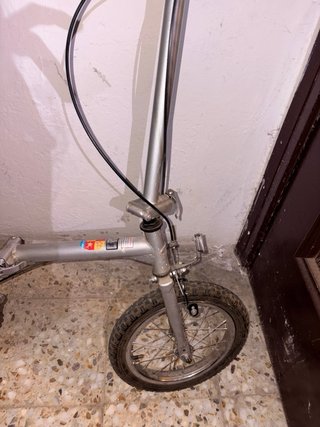 Bicicleta Plegable Plata