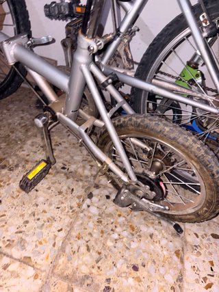 Bicicleta Plegable Plata