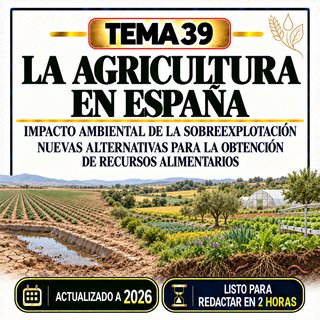 Temario Oposiciones Biología y Geología: Tema 39
