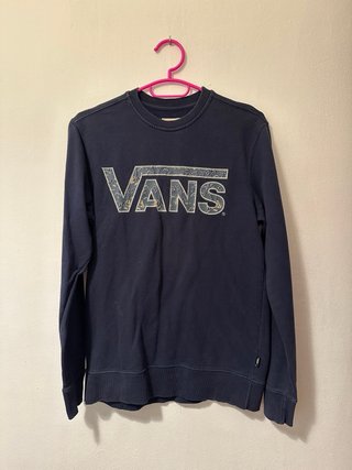 Sudadera Vans Azul con Logo Multicolor