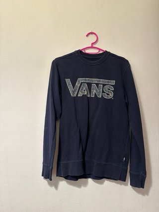Sudadera Vans Azul con Logo Multicolor