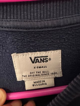 Sudadera Vans Azul con Logo Multicolor
