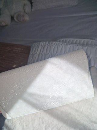 Bolso de fiesta blanco con cadena