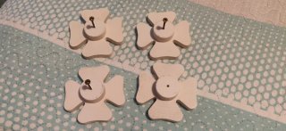4 Pomos Decorativos Trébol