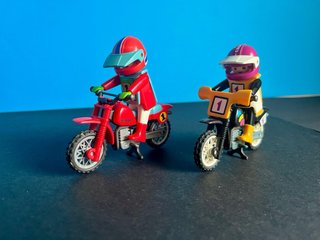 Moto da motocross Playmobil