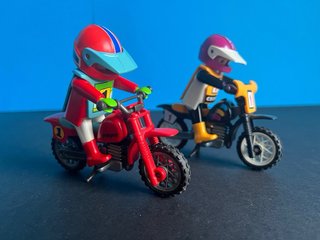 Moto da motocross Playmobil