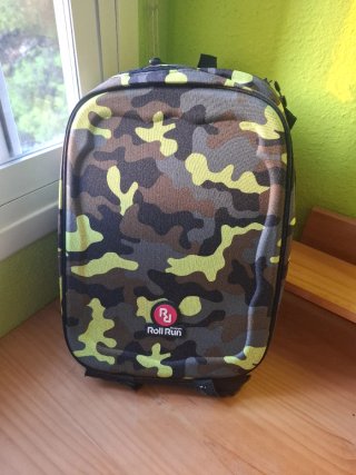 Mochila Roll Run camuflaje para patinete