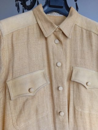 Chaqueta Larga Amarilla vintage