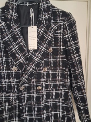 Americana cuadros tweed