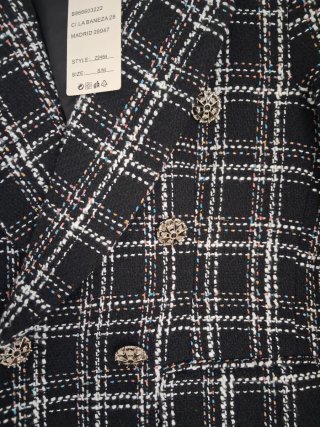 Americana cuadros tweed