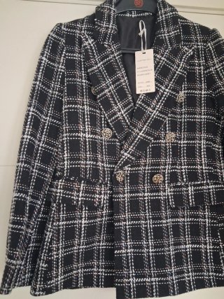 Americana cuadros tweed