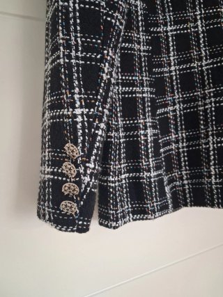 Americana cuadros tweed