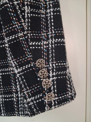 Americana cuadros tweed