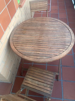 Set de Mesa y 2 Sillas de Jardín