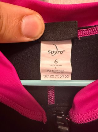 Traje Neopreno Spyro Niña talla 6