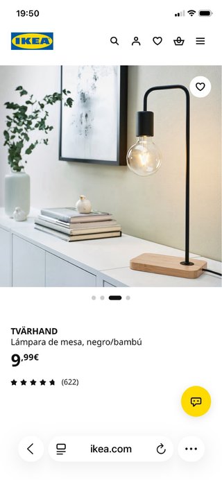 Lámpara de mesa estilo nórdico