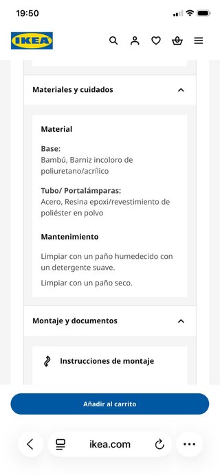 Lámpara de mesa estilo nórdico