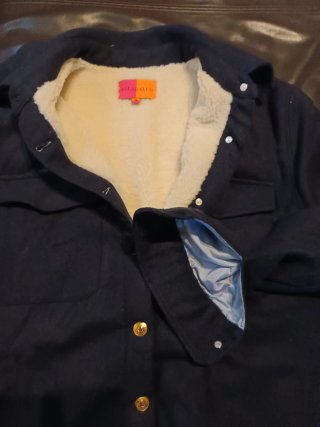 Abrigo Vilagallo Azul Talla M