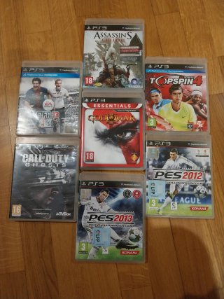 7 Juegos PS3: FIFA 13, PES 2012, PES 2013, God of
