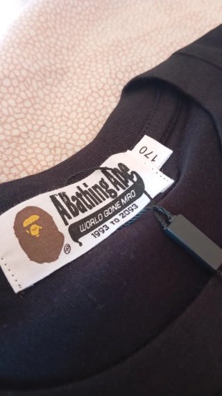 Maglietta A Bathing Ape nera taglia 170