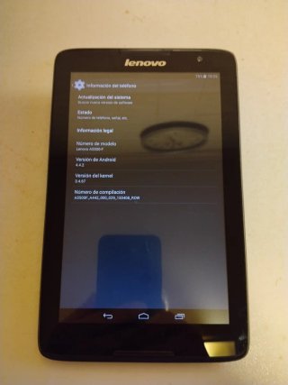 Tablet Lenovo Negra