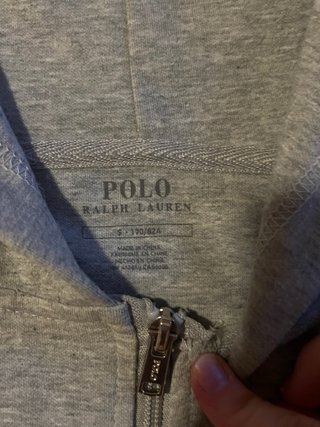 Sudadera Polo Ralph Lauren Gris Cremallera