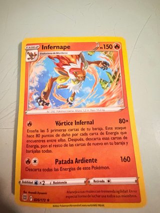 Lote de 5 Cartas Pokémon
