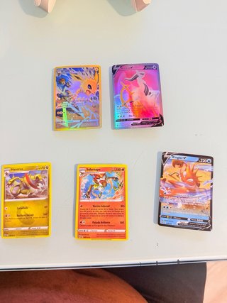 Lote de 5 Cartas Pokémon