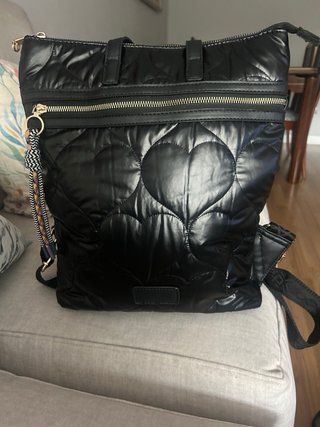 Mochila bolso negro material superligero