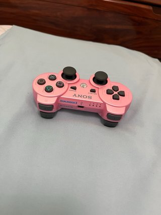 Mando PS3 Rosa Metálico