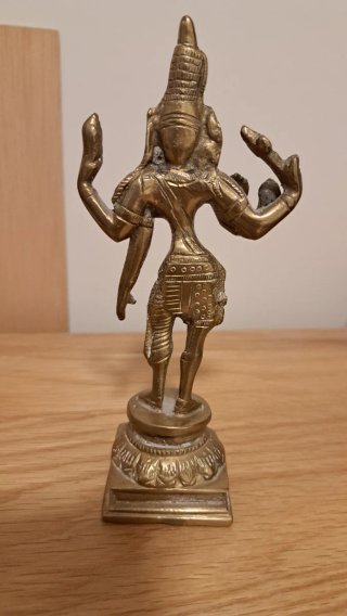 Figura deidad hindú bronce