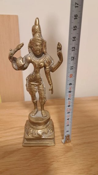 Figura deidad hindú bronce