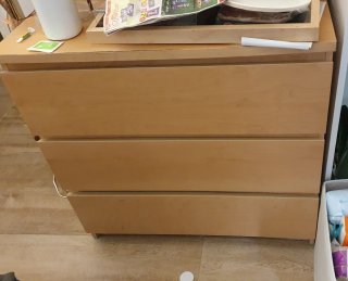 Mueble cómoda 3 cajones STORKLINTA IKEA