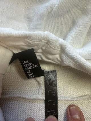 Sudadera Adidas con Capucha y Cremallera Gris XL