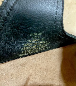 Sandalias de ante H&M negras Talla 40