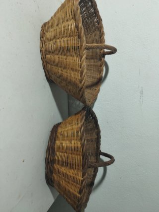 Cestas de mimbre hechas a mano