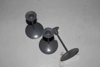 Set di 3 portacandele grigi