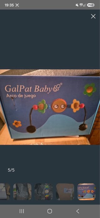 Hamaca BabyBjörn gris y azul Funda trasporte