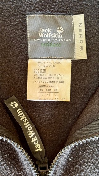 Chaqueta Polar Woman Jack Wolfskin Negra Talla L