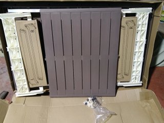 Mesa extensible Keter jardín 162-241cm