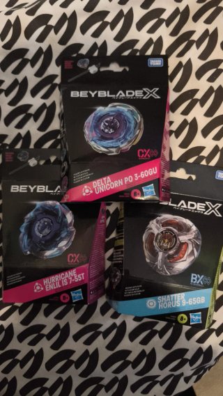 Beyblade X - Delta Unicorn, Hurricane Enlil, Shatt