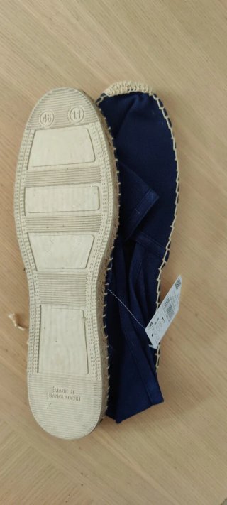 Zapatos/alpargatas azul marino talla 46